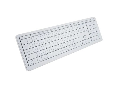 CLEVETURA CLVX 1 Touch-On-Keys AI Wireless Keyboard, ANSI US Mac layout, Scissor Switches, Aluminum Chassis, Interactive RGB, Mac/iPad/AppleTV/PC support CL20RA12NW0US