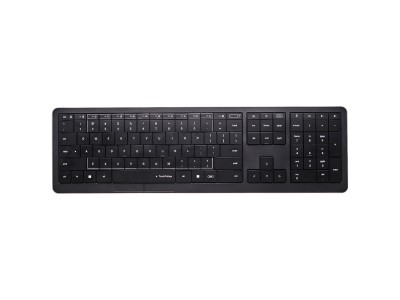 CLEVETURA CLVX 1 Touch-On-Keys AI Wireless Keyboard, ANSI US Windows Layout, Scissor Switches, Aluminum Chassis, Interactive RGB, Windows/Linux/MacOS support CL11RA10NSB0US