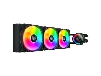 COUGAR Poseidon Elite ARGB 360 AiO Liquid Cooler, Black CGR-PSDELRGB-B-360
