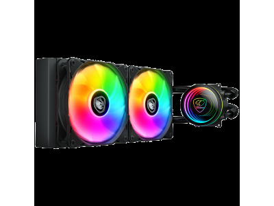 COUGAR Poseidon Elite ARGB 240 AiO Liquid Cooler, Black CGR-PSDELRGB-B-240