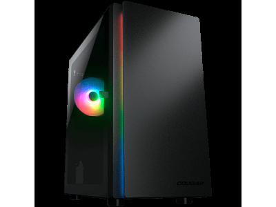 COUGAR Purity RGB PC Case, Mini Tower, Black CGR-5PC4B-RGB