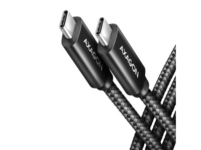 AXAGON BUCM4X-CM10AB NewGEN+ cable USB-C <-> USB-C, 1m, USB4 Gen 3×2, BUCM4X-CM10AB