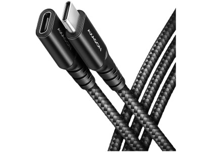 Extension USB 20Gbps cable length 0.5 m. PD 240W, 5A, 8K HD video. Black braided. BUCM32-CF05AB