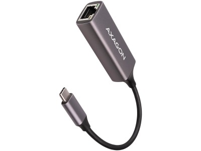 AXAGON ADE-TRC Type-C USB3.2 Gen 1 - Gigabit Ethernet 10/100/1000 Adapter, metal, titan grey ADE-TRC