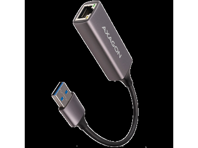 AXAGON ADE-TR Type-A USB3.2 Gen 1 - Gigabit Ethernet 10/100/1000 Adapter, metal, titan grey ADE-TR