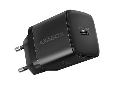 AXAGON ACU-PD20 wall charger 1x QC3.0/AFC/FCP/PD type-C, 20W, black ACU-PD20