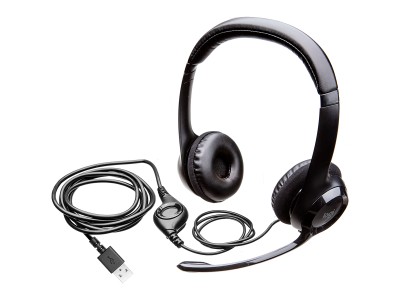 LOGITECH H390 Corded Headset - BLACK - USB 981-000406