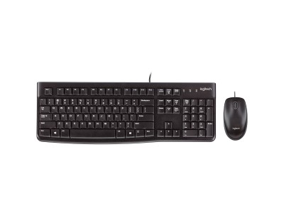 LOGITECH MK120 Corded Combo - BLACK - USB - RUS 920-002561