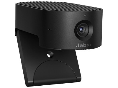 JABRA PanaCast 20, Premium AI-powered 4K Ultra HD video quality, AI-driven Intelligent Zoom, Intelligent Lighting Optimization, P-n-P, Powerful on-board AI processor, Integrated privacy cover, Clips to any monitor, with protective case, Plug&Play 8300-119