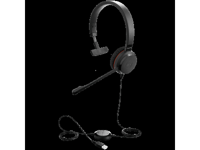 JABRA Evolve 20 SE, Mono MS, USB C/A adapter, Leather 4993-823-369
