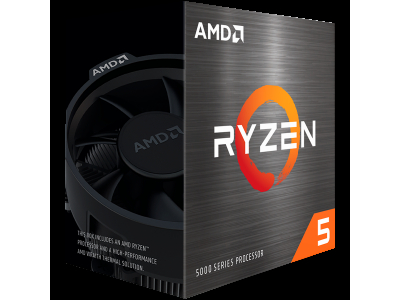AMD CPU Desktop Ryzen 5 6C/12T 5500 (3.6/4.2GHz Boost,19MB,65W,AM4) Box 100-100000457BOX