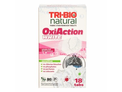 TRI-BIO TABLETES VEĻAS MAZGĀŠANAI OXY-ACTIOON WHITE, 18 TAB