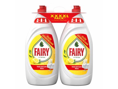 FAIRY Lemon trauku mazgāšanas līdzeklis, komplekts, 2x1350ml