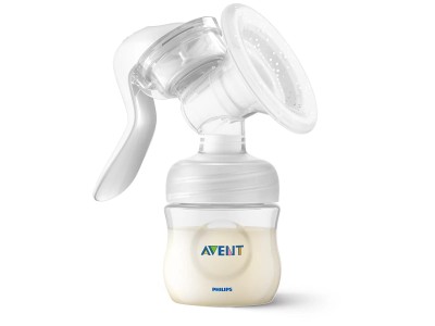 Philips Avent Lotus manuālais krūts piena sūknis ar pudelīti