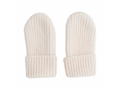 Lodger Mittens Merino vilnas bērnu cimdiņi, Birch, 0-12m