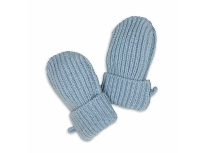 Lodger Mittens Merino vilnas bērnu cimdiņi, Blue Fogg, 0-12m