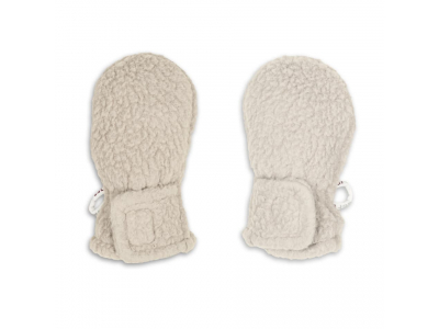 Lodger Mittens Teddy bērnu cimdiņi, Birch, 0-12m