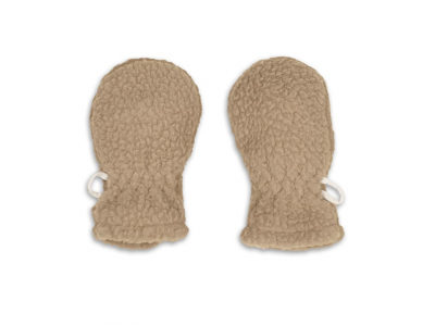 Lodger Mittens Teddy bērnu cimdiņi, Beige, 0-12m