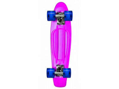 No Rules Skateboard fun skrituļdēlis ar gaismiņām, rozā