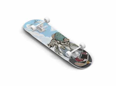 Muuwmi Skateboard skrituļdēlis, ABEC 5, Skull