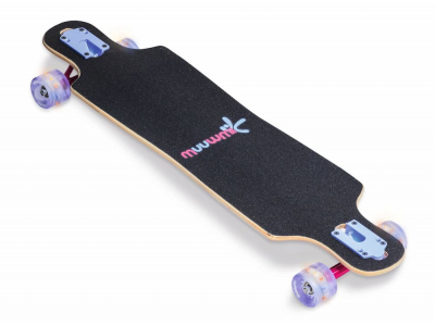 Muuwmi Longboard Compact Skateboard skrituļdēlis, ABEC 7, ar gaismiņām