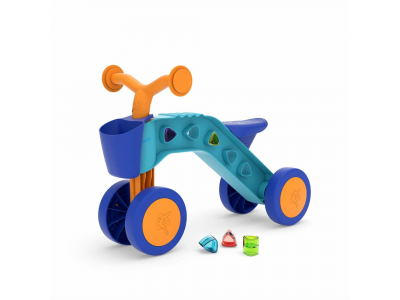 Chillafish Itsibitsi četrritenis pašiem mazākajiem ar grozu, zils/oranžs, no 1 līdz 3 gadiem