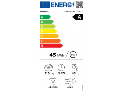 Electrolux veļas mazg.mašīna (augšas ielāde), 7 kg, A