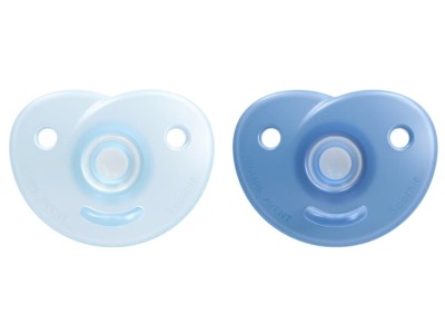 Philips Avent Soothie silikona māneklītis ar silikona vairogu, 0-6M, 2 gab.