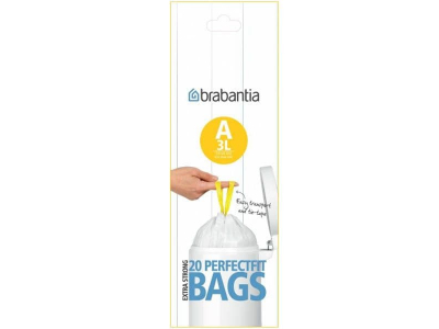 BRABANTIA atkritumu tvertņu maisiņi, 3 l, (A) (20 gab)