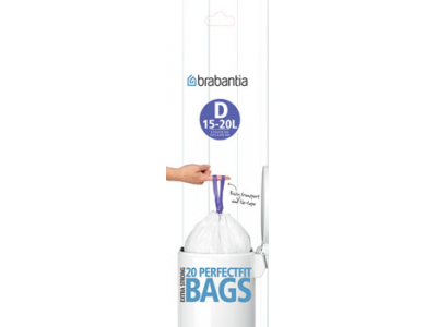 BRABANTIA atkritumu tvertņu maisiņi, 15 l, (D) (20 gab)