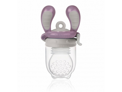 Kidsme Food Feeder bērna ēdināšanas ierīce cietiem produktiem (liels),Plum, no 6 mēn.