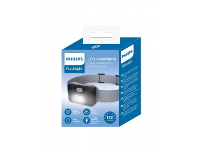 PHILIPS LED galvas lukturis, melns