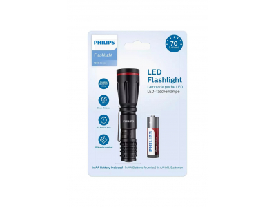PHILIPS LED lukturis, melns