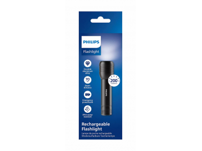 PHILIPS LED lukturis, melns