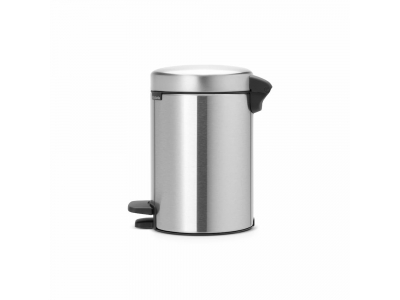 BRABANTIA atkritumu tvertne ar pedāli NewIcon, 3L, Matt Steel Fingerprint Proof