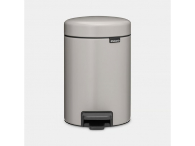 BRABANTIA atkritumu tvertne ar pedāli NewIcon, 3 l, Soft Grey