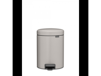 BRABANTIA atkritumu tvertne ar pedāli NewIcon, 5 l, Soft Grey