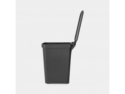 BRABANTIA atkritumu tvertne ar pedāli StepUp,25 l, Dark Grey