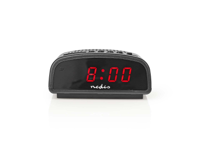 Nedis digitālais radio modinātājs, melns