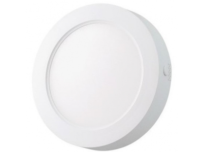 Bousval Électrique™ LED gaismas panelis. Apaļas formas virsapmetuma panelis 6W 3000K ar iebūvētu vadības bloku