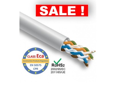 ElectroBase ® NETWORK EXPERT datortīkla kabelis, Cat5E UTP, iekšdarbu montāžai, cena par metru, CPR Eca