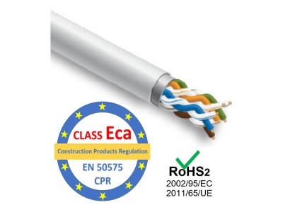 ElectroBase ® LAN Datortīklu kabelis, NETWORK EXPERT, CAT5E FTP,  iekšdarbu montāžai, 305m, CPR klase Eca