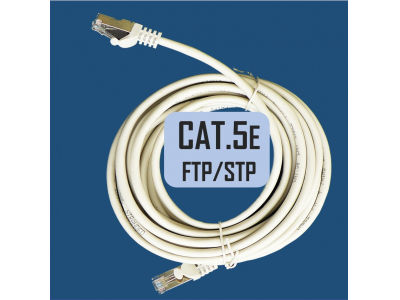 ElectroBase ® Patch cord | Patch Kabelis | Patch cable | 5m | CAT5E | FTP | STP | 5 m | ElectroBase ®