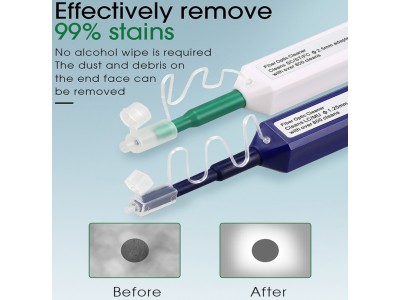 ElectroBase ® Optisko šķiedru tīrīšanas pildspalva 1,25 mm adapteriem, LC savienotājam