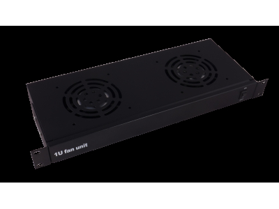 ProBase™ 1U divu ventilatoru bloks 19" komutācijas skapim/ SR3.1.2