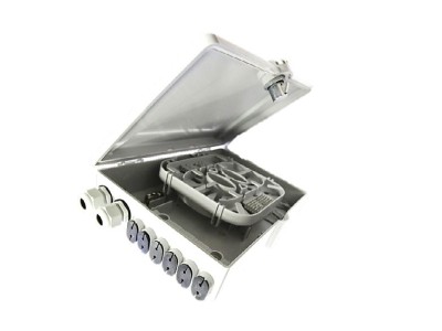 ElectroBase ® Plastmasas sadales kārba optikai 24 šķiedras