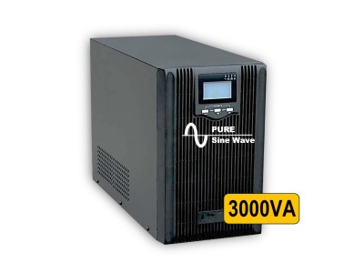 ElectroBase ® Tīras sinusoīdas | 3000VA Online UPS (dubultās pārveidošanas) | akumulatori 6gab 12V-9AH