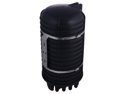 ElectroBase ® Kompakta izmēra vertikāla DOMO tipa fiber Optisko kabeļu uzmava 48 šķiedrām/ Heat schrink ports