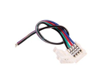 Bousval Électrique™ Bousval Électrique™ | 10mm RGB vienpusējs konektors, 4 vadi, 15cm