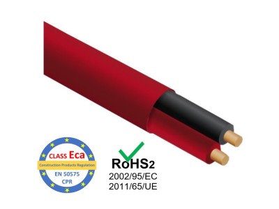 ProBase™ Kabelis ugunsdrošības sistēmām PRO BASE - 1x2x0.8, sarkans,100m
